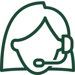 Community icon with woman on the phone